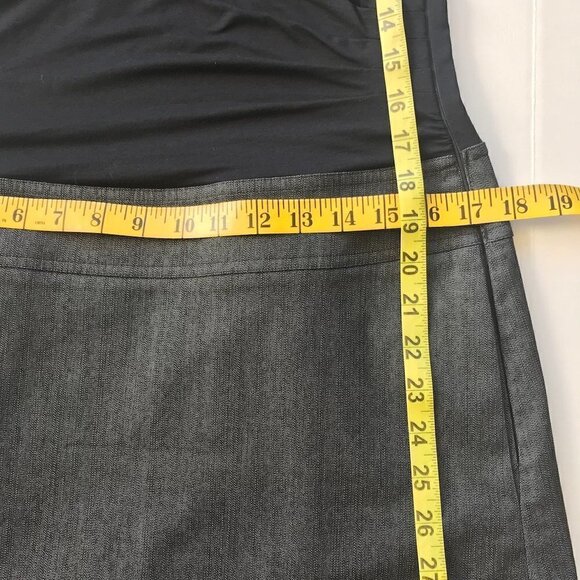 DKNY dress block black viscose stretch ontop & grey cotton sleeveless pockets 10 - Picture 15 of 16